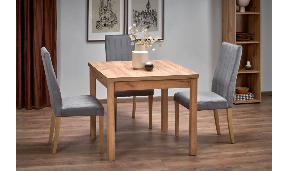 TIAGO SQUARE extendable dining table 90/125, craft oak | Pöydät | ZIPhome.ee kuva 1