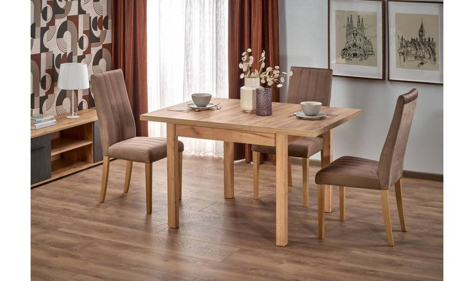 TIAGO SQUARE extendable dining table 90/125, craft oak | Pöydät | ZIPhome.ee kuva 2