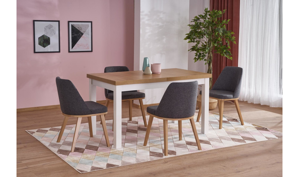 TIAGO 2 Pikendatav söögilaud 140-220, kraft tamm/valge | Lauad | ZIPhome.ee изображение 3