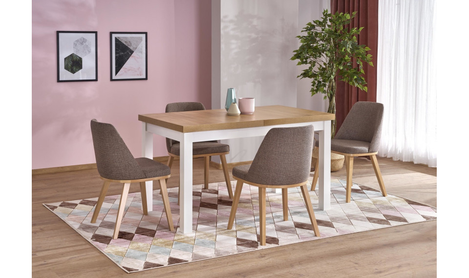 TIAGO 2 Extendable dining table 140-220, RIVIERA/white | Pöydät | ZIPhome.ee kuva 1