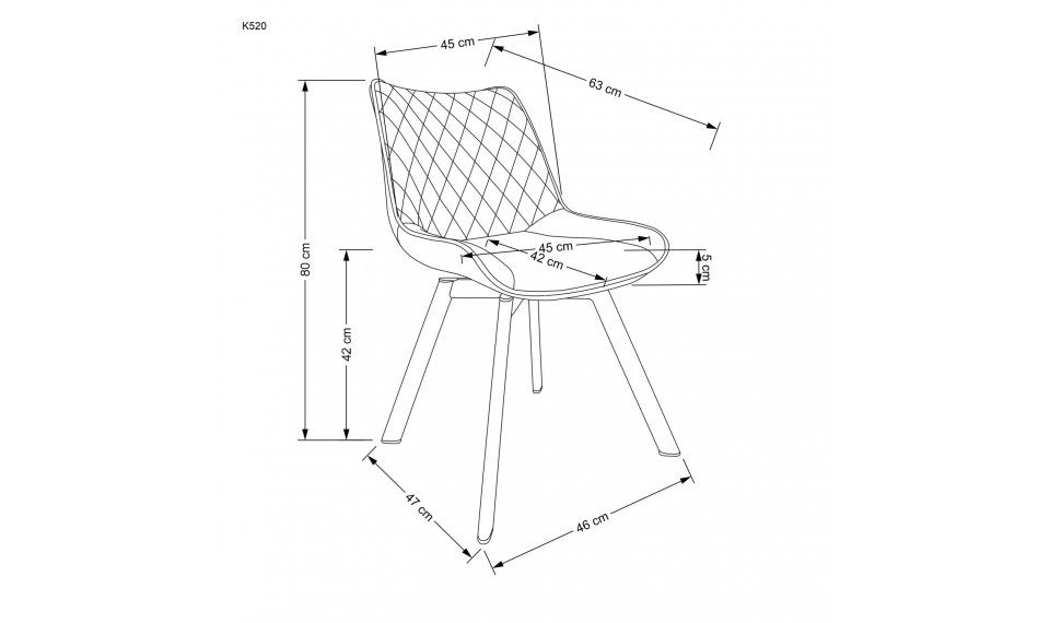 K520 Chair, color: green | Chairs | ZIPhome.ee image 6