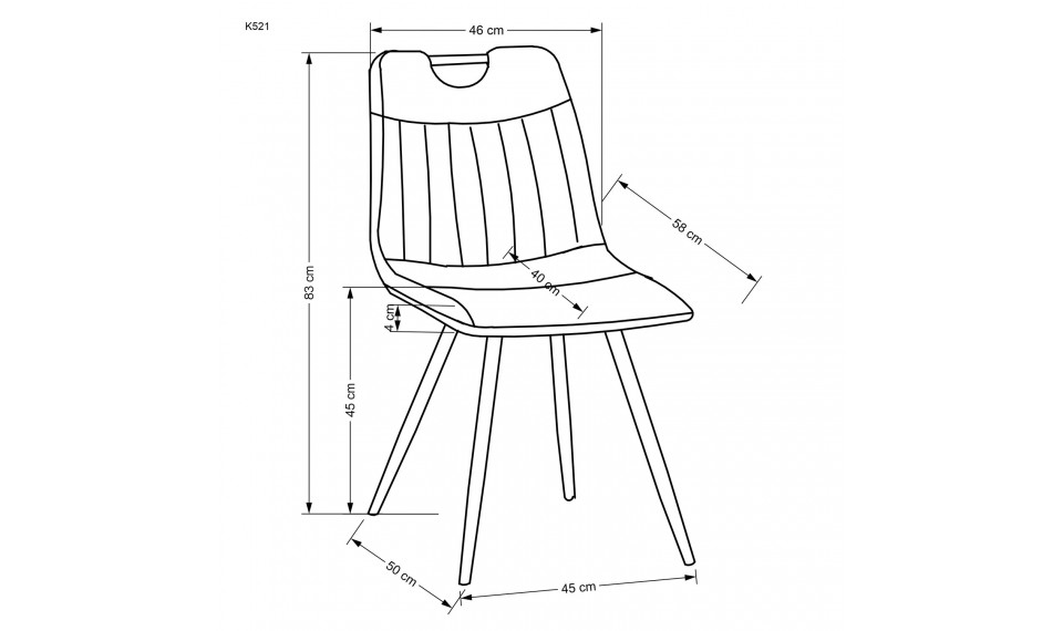K521 Chair, color: gray | Chairs | ZIPhome.ee image 6