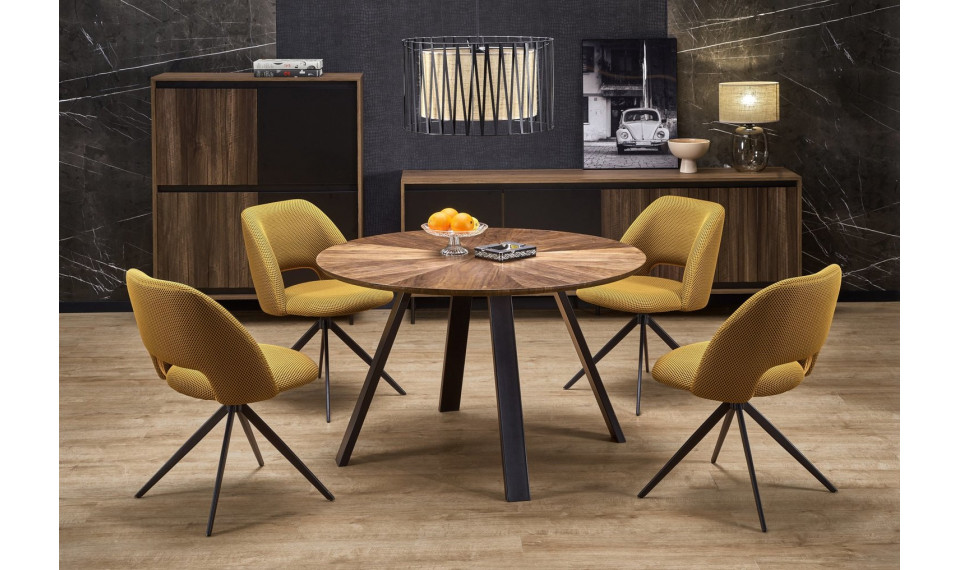 Danilo round table walnut 120 | Tables | ZIPhome.ee image 1