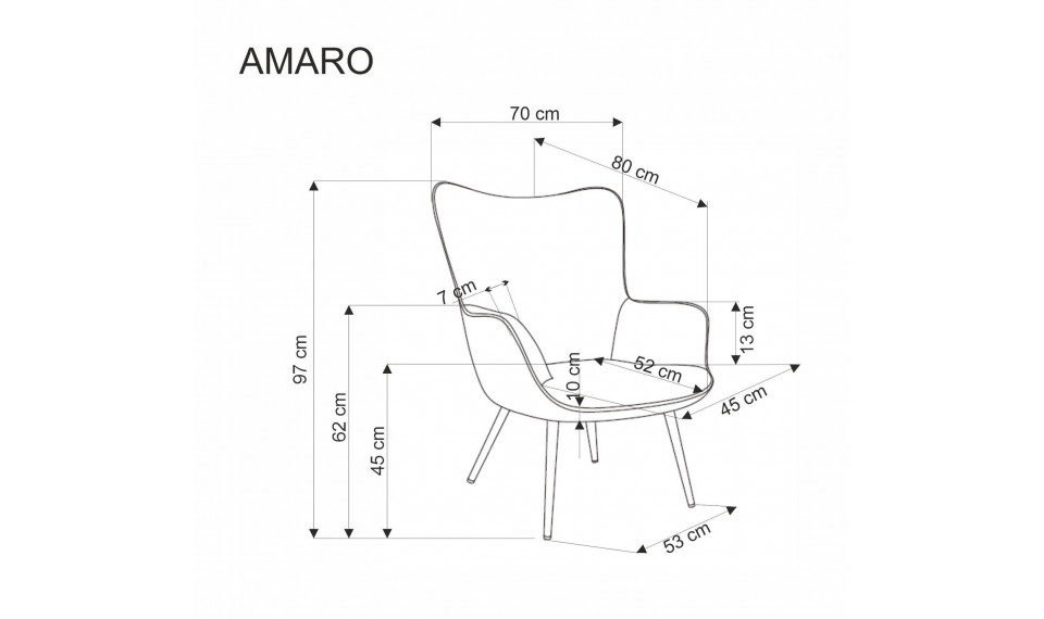Amaro tugitool hall | Tugitoolid | ZIPhome.ee pilt 2