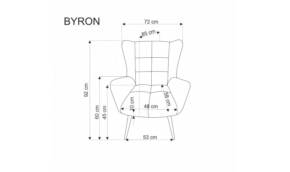 Byron tugitool sinepikollane | Tugitoolid | ZIPhome.ee pilt 2