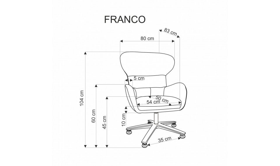 Кресло Franco бежевый | Стулья и кресла | ZIPhome.ee изображение 3