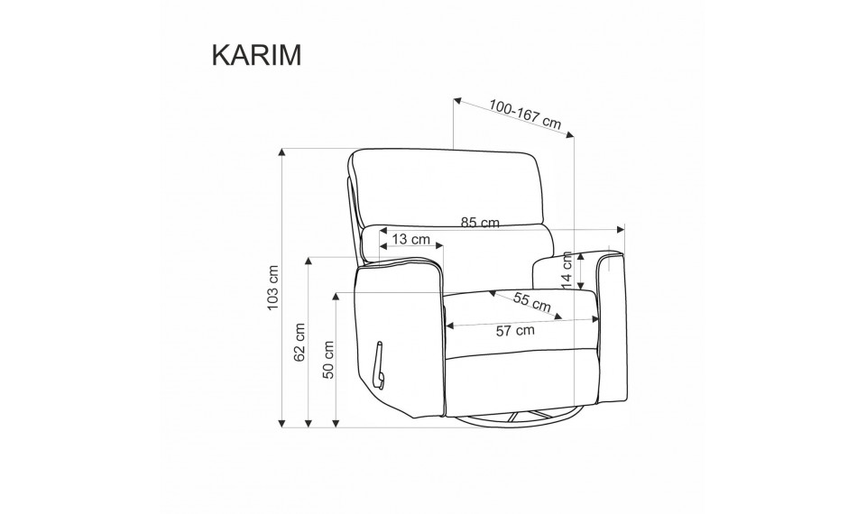 Кресло Karim серое | Кресла | ZIPhome.ee изображение 3
