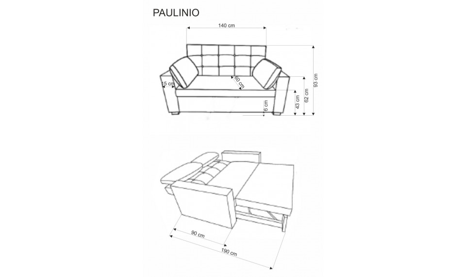Paulinio sofa-voodi beez | Diivanvoodid | ZIPhome.ee kuva 2