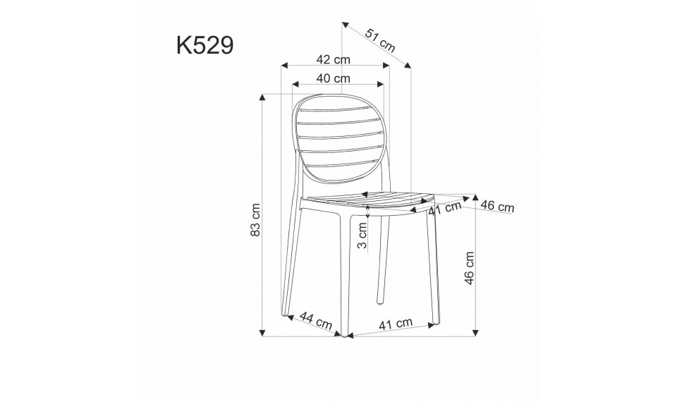 K529 tuoli valkoinen | Outdoor | ZIPhome.ee kuva 2