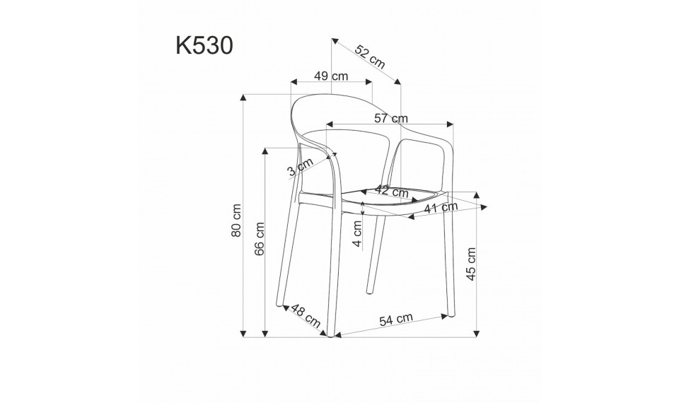 K530 chair white | Chairs | ZIPhome.ee image 3