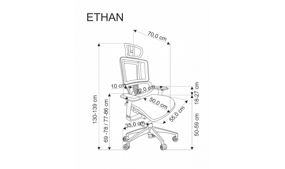 Ethan ergonoomiline kontoritool | Kontor | ZIPhome.ee pilt 3