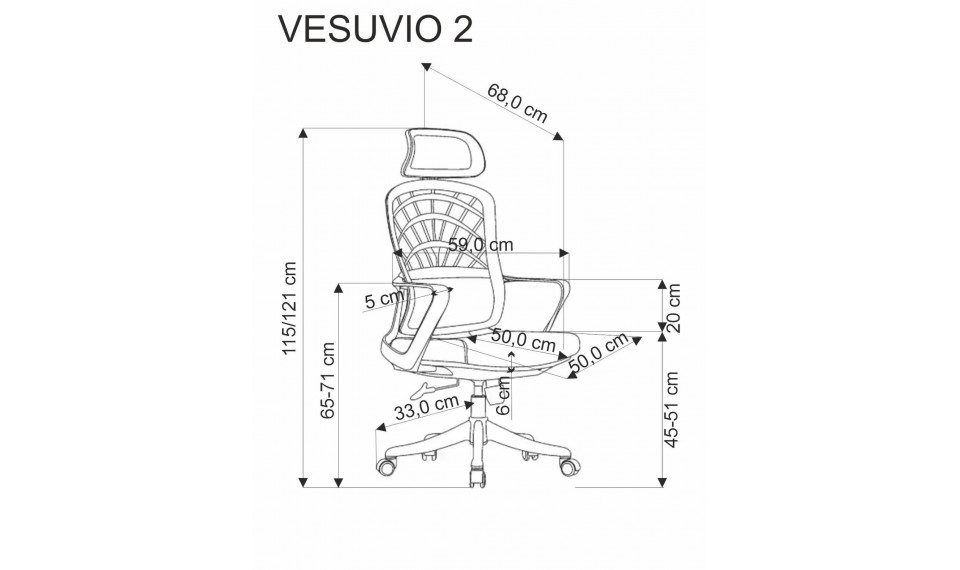 Vesuvio 2 kontoritool kaneelikarva/valge | Toolid ja tugitoolid | ZIPhome.ee image 2