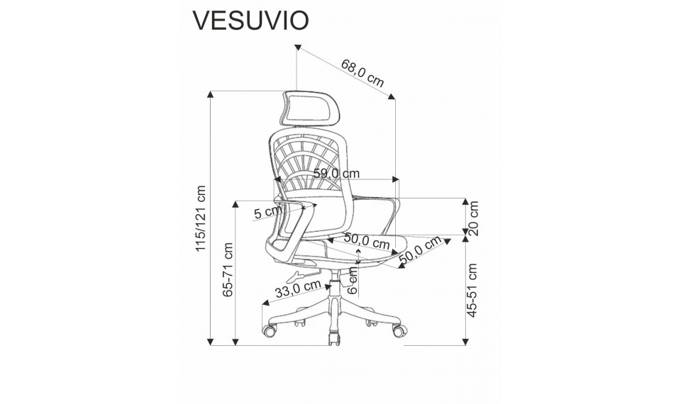 Vesuvio kontoritool must | Kontor | ZIPhome.ee pilt 2