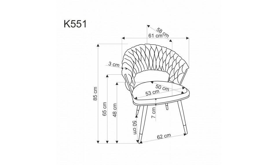 K551 chair grey/gold | Chairs | ZIPhome.ee image 6