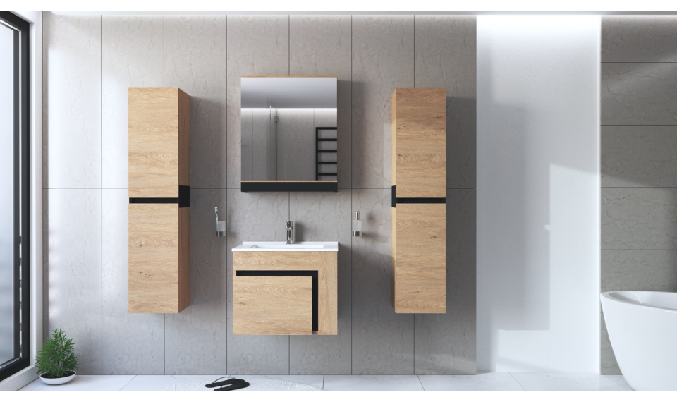 Duesa 60cm 1D peegelkapp | Vannitoa mööbel | ZIPhome.ee pilt 4
