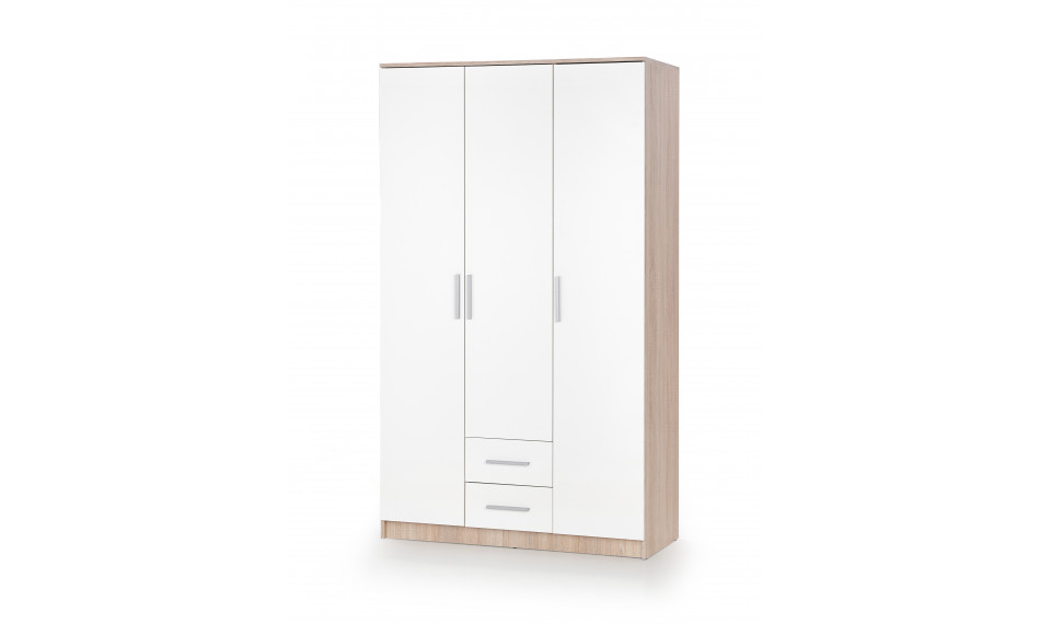 LIMA S-3 riidekapp, värv sonoma tamm/valge | Riidekapid | ZIPhome.ee pilt 1