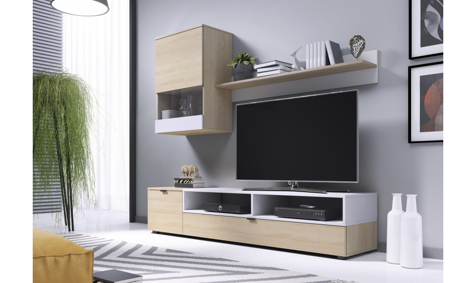 SNAP, wall set color: sonoma oak / white matt | Olohuone | ZIPhome.ee kuva 1