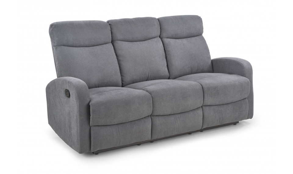 OSLO 3S sofa with recliner function, grey | Sofas | ZIPhome.ee image 1