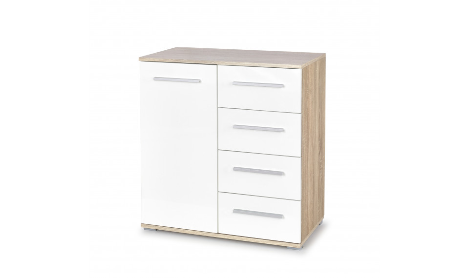 LIMA KM-2 kummut, värv sonoma tamm/valge | Kummutid | ZIPhome.ee pilt 1