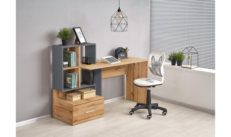 GROSSO desk votan oak / anthracite | Children's desks | ZIPhome.ee image 1