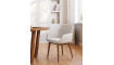 Konna chair in beige with solid ash wood legs in a dark finish | Chairs | ZIPhome.ee image 2