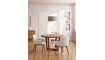 Konna chair in beige with solid ash wood legs in a dark finish | Chairs | ZIPhome.ee image 3
