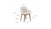 Konna chair in beige with solid ash wood legs in a dark finish | Chairs | ZIPhome.ee image 6