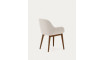 Konna chair in beige with solid ash wood legs in a dark finish | Chairs | ZIPhome.ee image 4