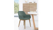 Konna chair in green with solid ash wood legs in a dark finish | Chairs and swivel chairs | ZIPhome.ee image 2