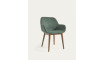 Konna chair in green with solid ash wood legs in a dark finish | Chairs and swivel chairs | ZIPhome.ee image 1