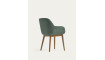 Konna chair in green with solid ash wood legs in a dark finish | Chairs and swivel chairs | ZIPhome.ee image 4