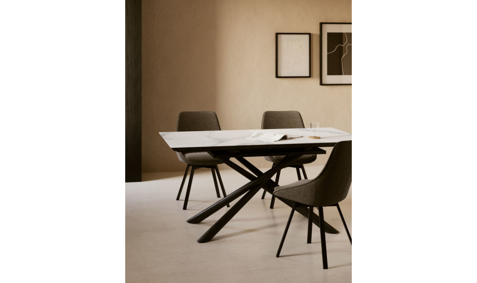Theone laud valge ja must jalad 160(210)x90xH76 cm | Lauad | ZIPhome.ee image 2