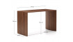 Litto письменный стол орех 140 x 60 cm | 100% качество Litto письменный стол орех 140 x 60 cm | Письменные столы | ZIPhome.ee изображение 5