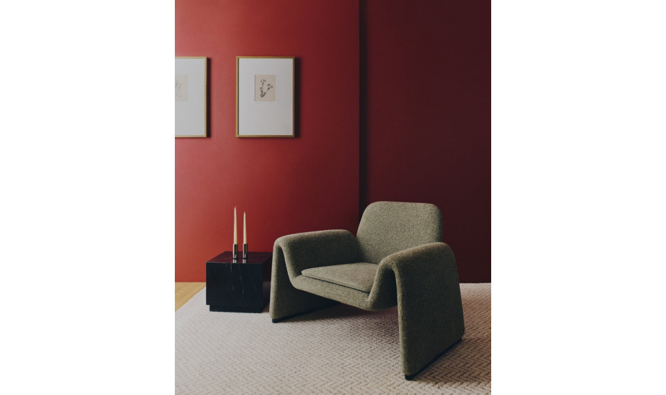 Melvia green chenille armchair | Armchairs | ZIPhome.ee image 2