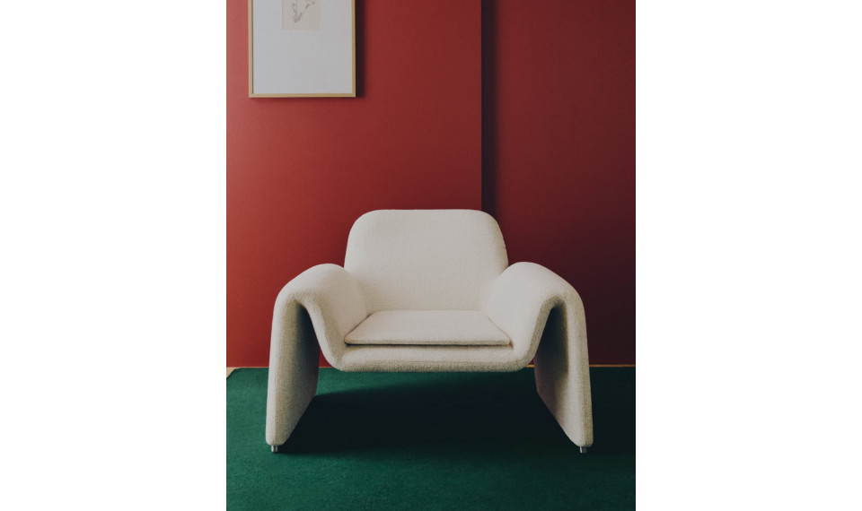 Melvia beige chenille armchair | Armchairs | ZIPhome.ee image 2