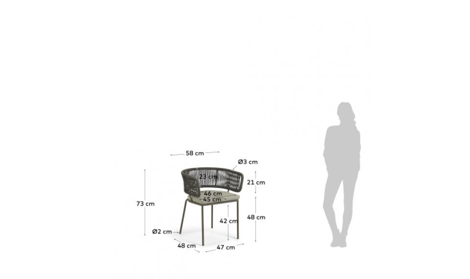 Nadin outdoor armchair beige | Outdoor tables and chairs | ZIPhome.ee kuva 5