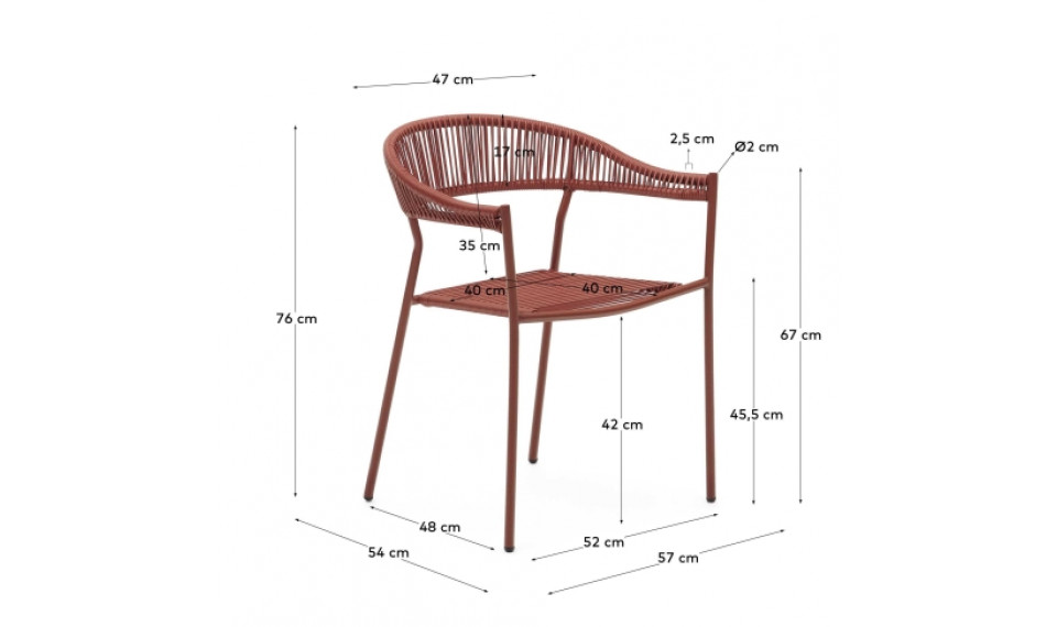 Futadera chair Terracota | Outdoor | ZIPhome.ee kuva 6
