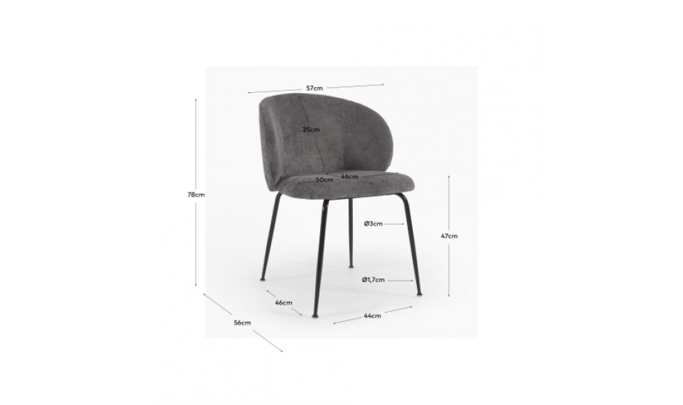 Minna chair Dark grey | Chairs | ZIPhome.ee image 4