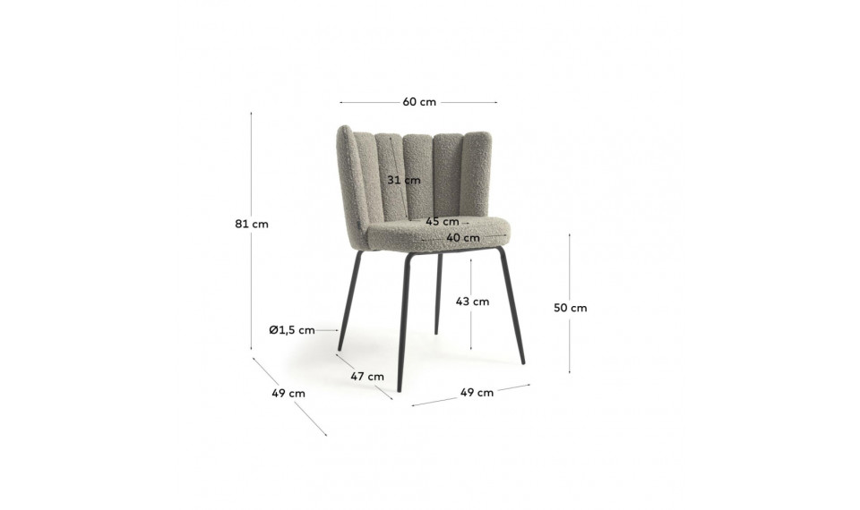 Aniela tool Grey | Toolid | ZIPhome.ee pilt 5
