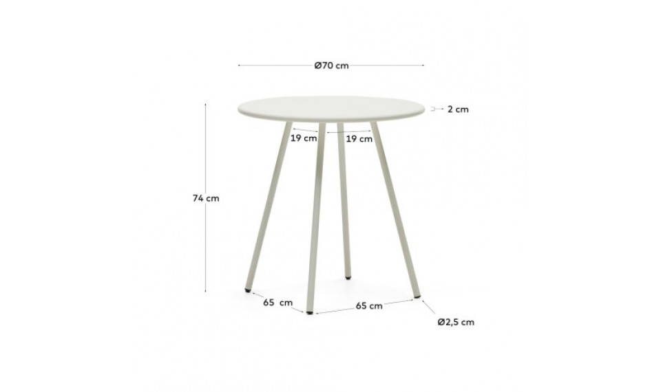 Montjoi laud 70 White | Terrass | ZIPhome.ee kuva 2