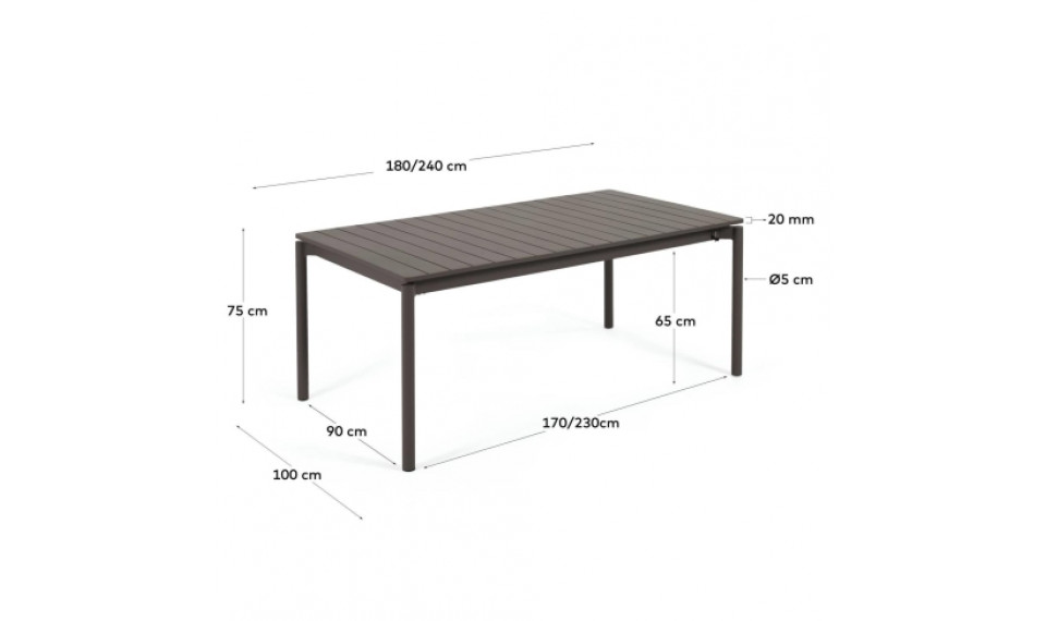 Zaltana laud Black | Terrass | ZIPhome.ee image 3