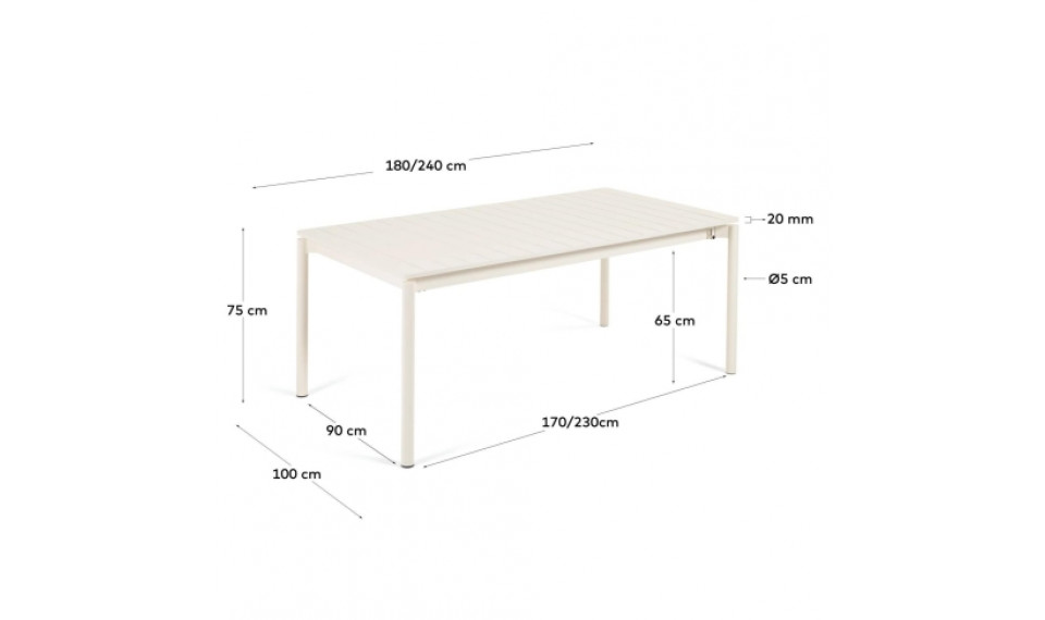 Zaltana laud White | Terrass | ZIPhome.ee pilt 4
