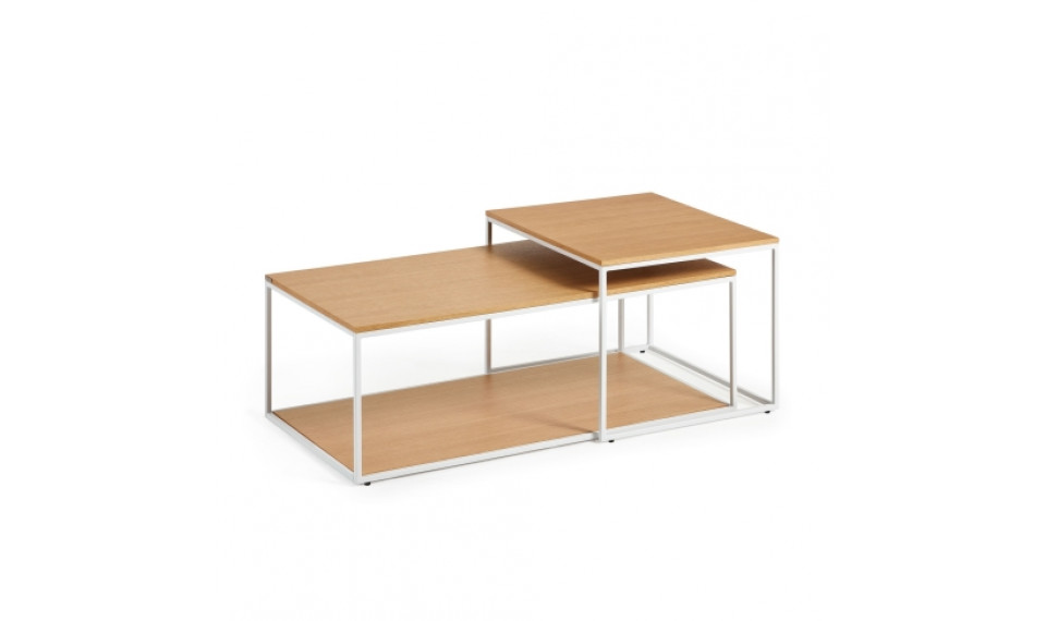 Yoana  coffee table set Natiral/white | Coffee tables | ZIPhome.ee image 1
