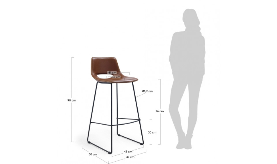 Zahara baaritool Brown Eco | Köök | ZIPhome.ee pilt 4