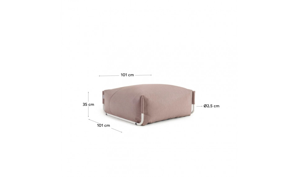 Square tumba terracota | Aiadiivanid ja tugitoolid | ZIPhome.ee pilt 3