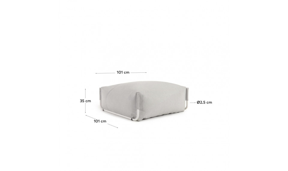 Square tumba Light grey | Aiadiivanid ja tugitoolid | ZIPhome.ee pilt 3