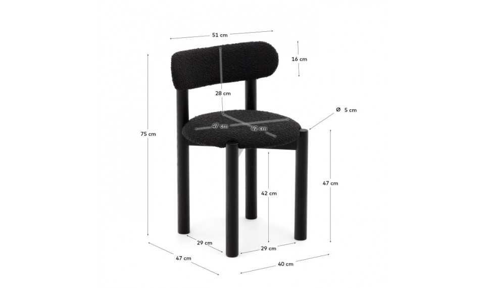 Nebai chair black | Tuolit | ZIPhome.ee kuva 3