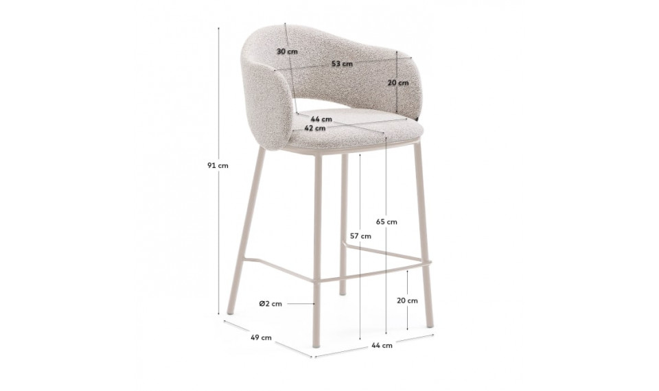 Maina bar chair beige | Chairs | ZIPhome.ee image 2