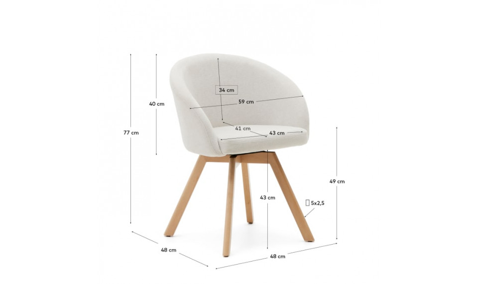 Marvin chair natural white | Chairs | ZIPhome.ee image 2