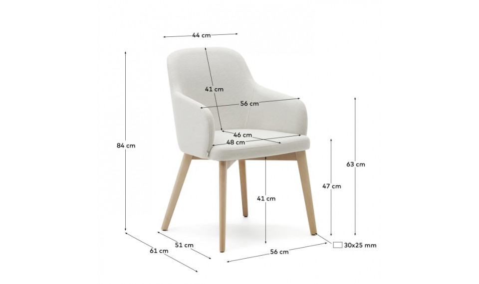 Nelida chair walnut beige | Chairs | ZIPhome.ee image 2